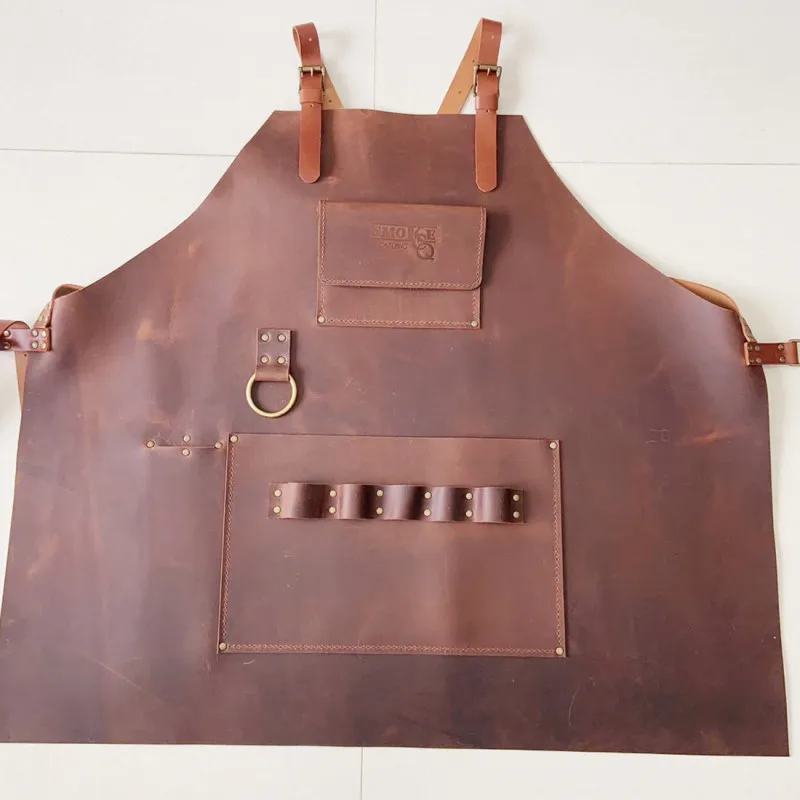 

Leather apron pinaforeSuitable for restaurant and studio