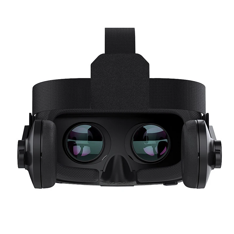 3D очки виртуальной реальности с наушниками шлем для просмотра фильмов коробка