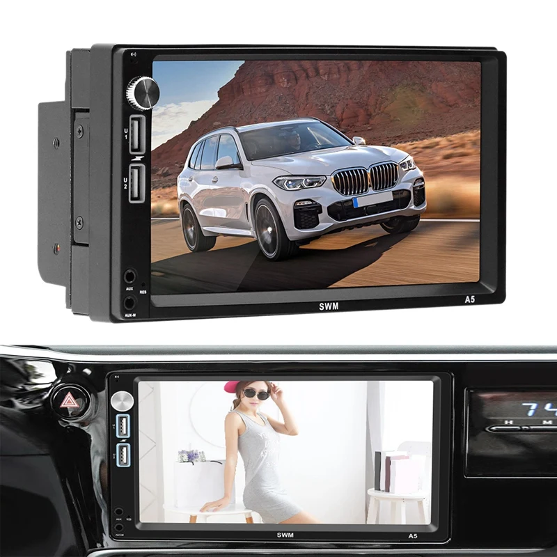 7 дюймов Android 8 1 автомобильный проигрыватель 2Din MP5 GPS стереофонический