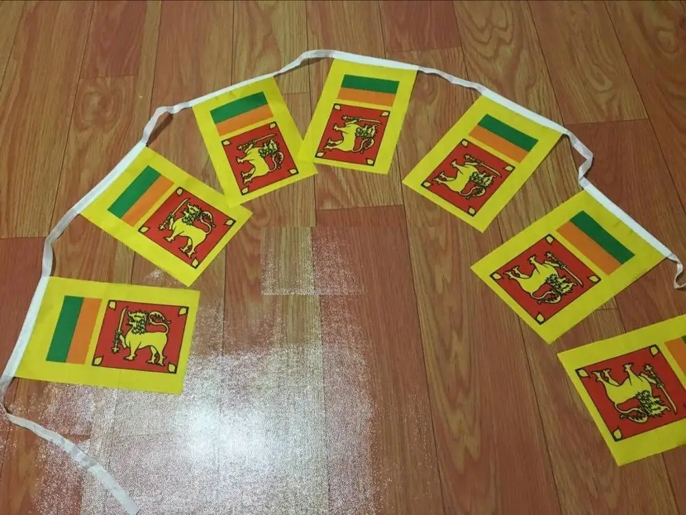 

KAFNIK,5 meters 20 faces 14*21CM Iran/Kuwait/Iraq/Ghana String Flag Banner Bar For Party Decoration/World Event Carnival Decor