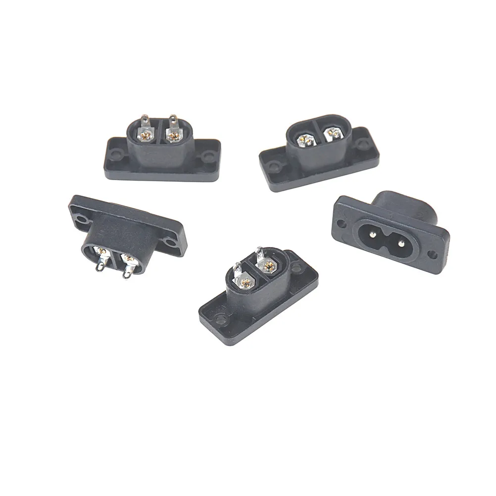 IEC320 C8 2 клемма розетка на входе AC 250V 2.5A черный 5 шт./компл. | Обустройство дома