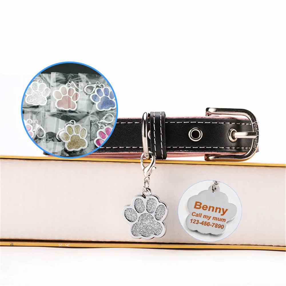 Индивидуальная бирка для собак персонализированная гравировка ошейник щенков