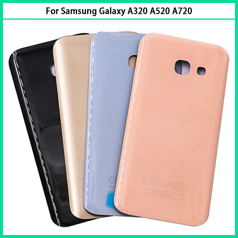 Для Samsung Galaxy A3 A5 A7 2017 A320 A520 A720 Задняя стеклянная дверь крышка батареи задний корпус