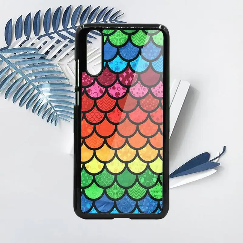 

Fish scale aesthetics pattern Phone Cases PC For Samsung galaxy S note 8 9 20 10 e lite2019 plus pro ultra