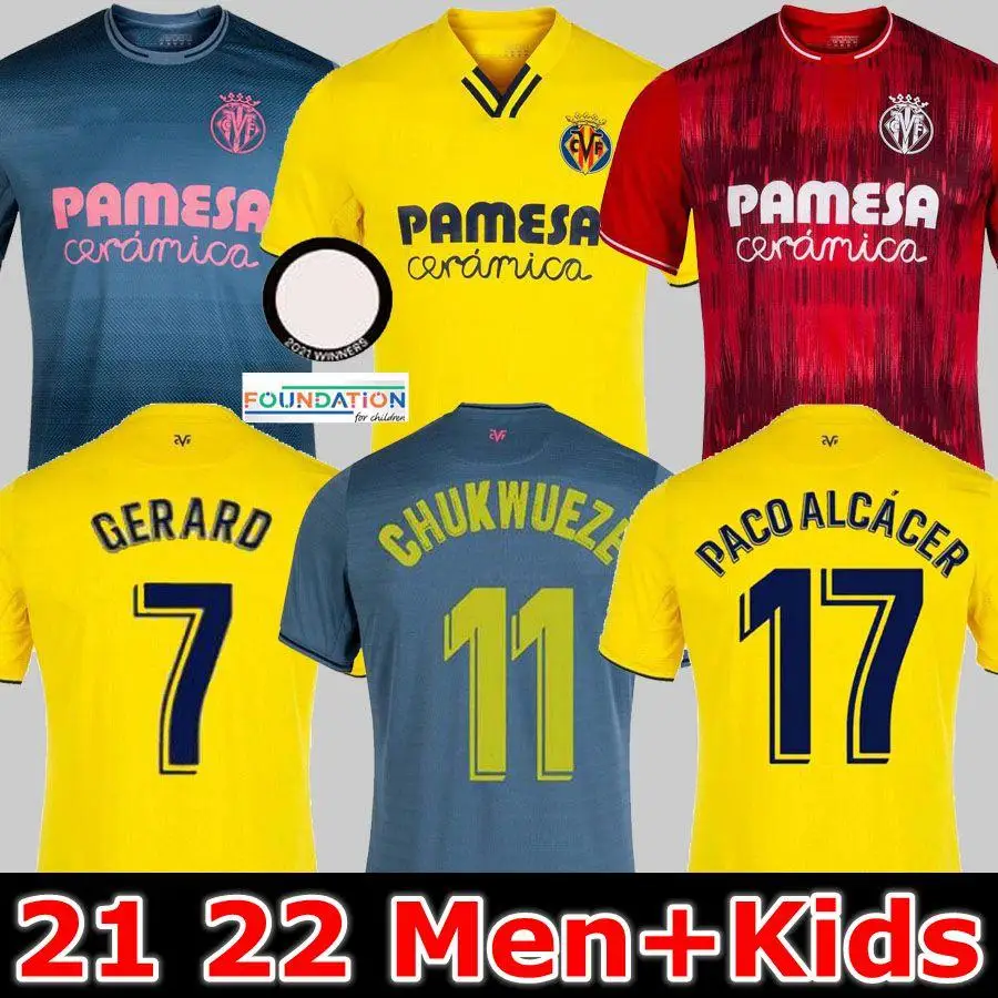 

Футбольная майка Villarreal, EKAMBI, IBORRA S.CAZORLA 21, 22, Villarreal, 2021, новинка 2022