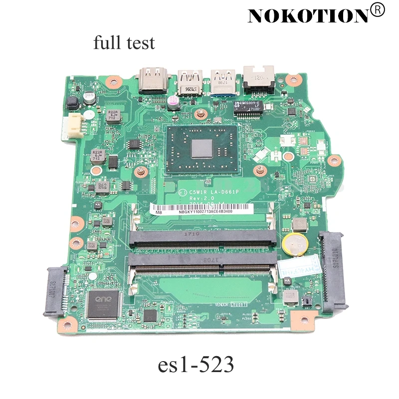 Материнская плата NOKOTION C5W1R LA D661P NBGKY11002 NB.GKY11.002 для acer aspire ES1 523 ноутбука|Материнские