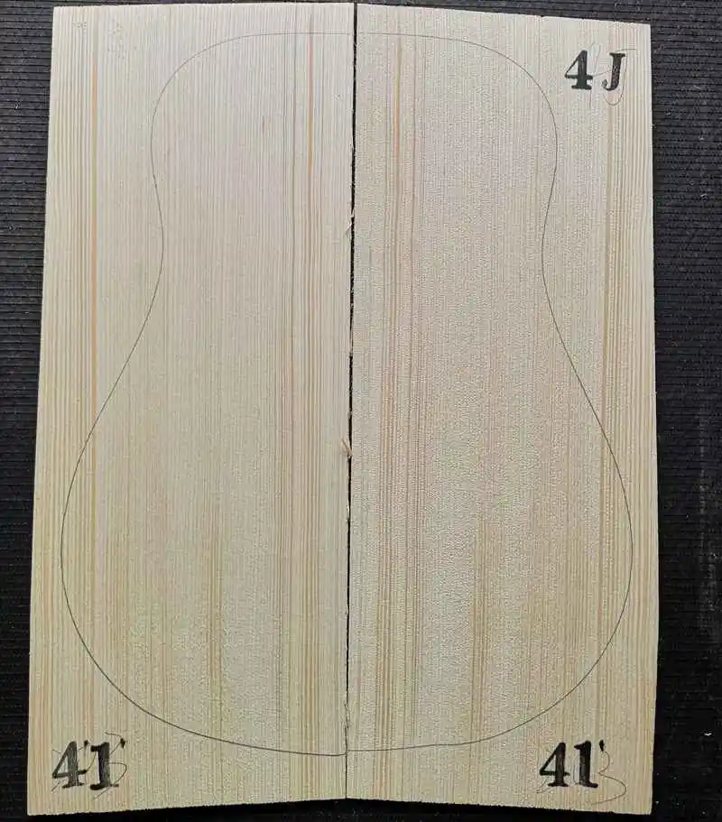 GERSP-4J41 4# класс Picea Abies Alps ель гитара из твердой древесины топ 41 дюймов DIY деревянная гитарная панель ручной работы материал для изготовления гитар 4,5*215*5 - Цвет: GERSP-4J41