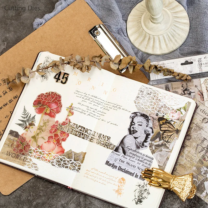 15 листов/партия самоклеящиеся бумажные обои|Крафт-бумага| |