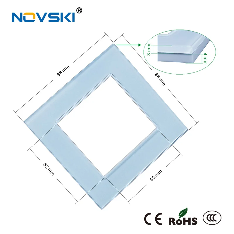 NOVSKI 2019 Новое поступление: настенная панель из хрустального закаленного стекла