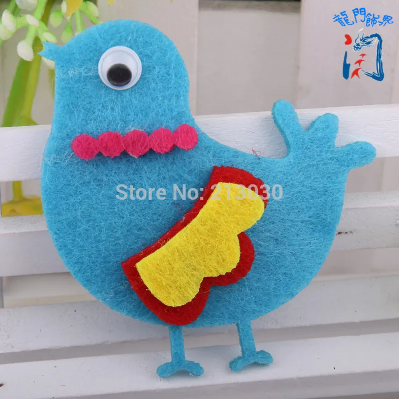 Детская заколка для волос с милым мультяшным птичьим орнаментом заколки ручной