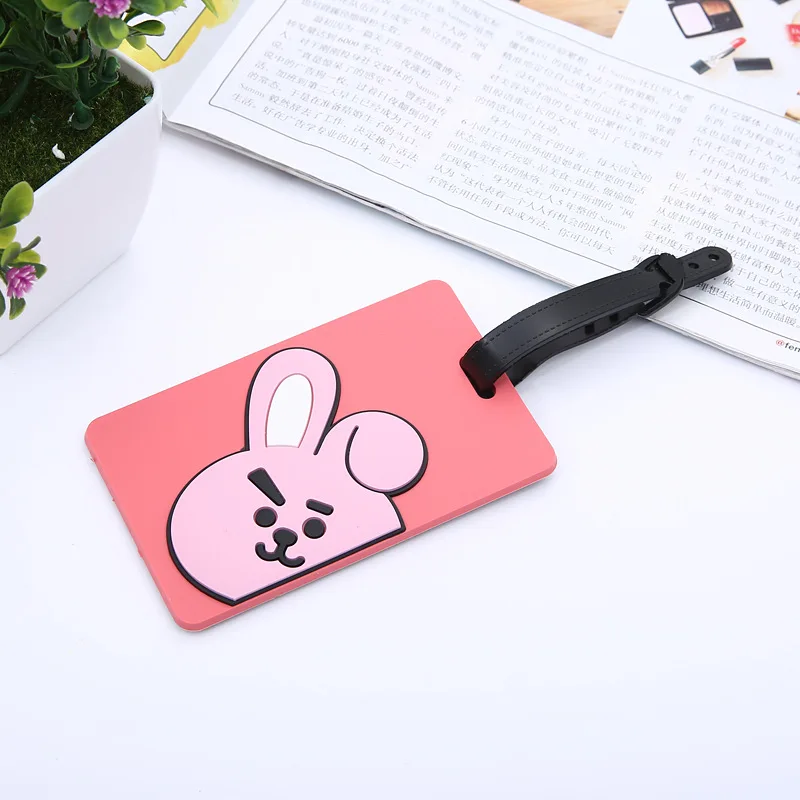 

Luggage Card 2021 Cartoon Card Set Plane Luggage Tag PVC Silicone Luggage Tag Bag Tag Cartooon