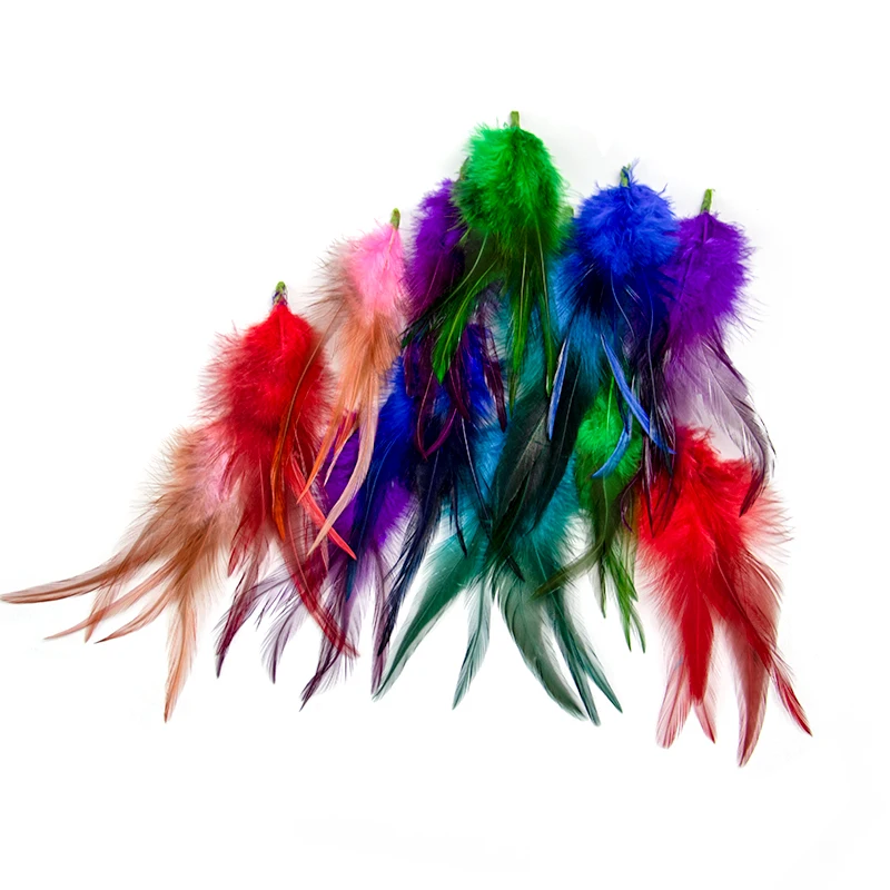 

10 Tie Rooster Feather 5-6 Inches Length Decoration for Party Wedding Headdress Clothes Sewing Jewelry Accessory Crafts Plumes
