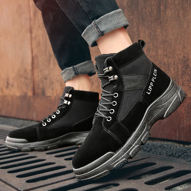 

Botas Men Casual Shoes 2020 Leather Man Sapato Home Boots For Sneaker Spring Fashion Sports Western Boty