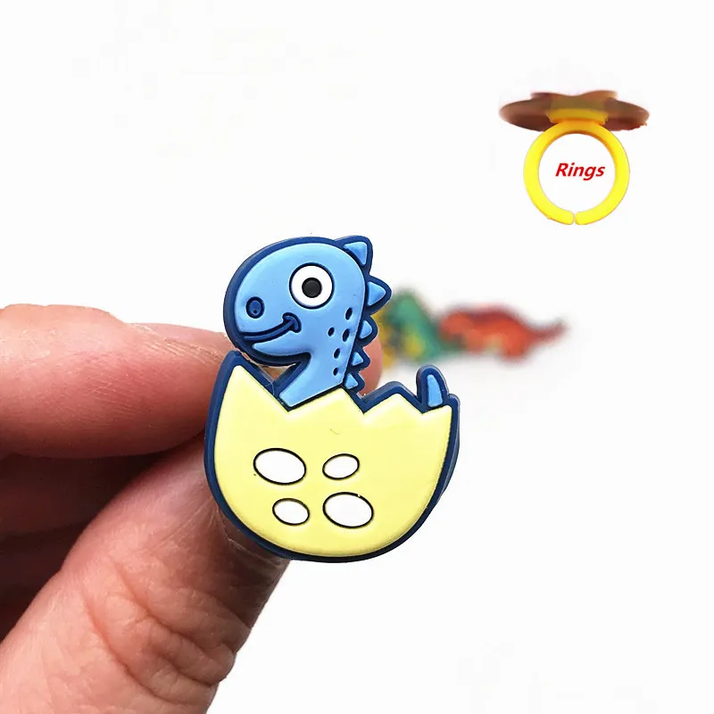 1 шт. милое животное палец кольцо динозавр значок ПВХ аксессуары для пальцев