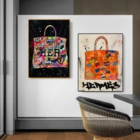 graffiti art painting personality bag canvas painting wall art decoration posters and prints for living room decor wall painting