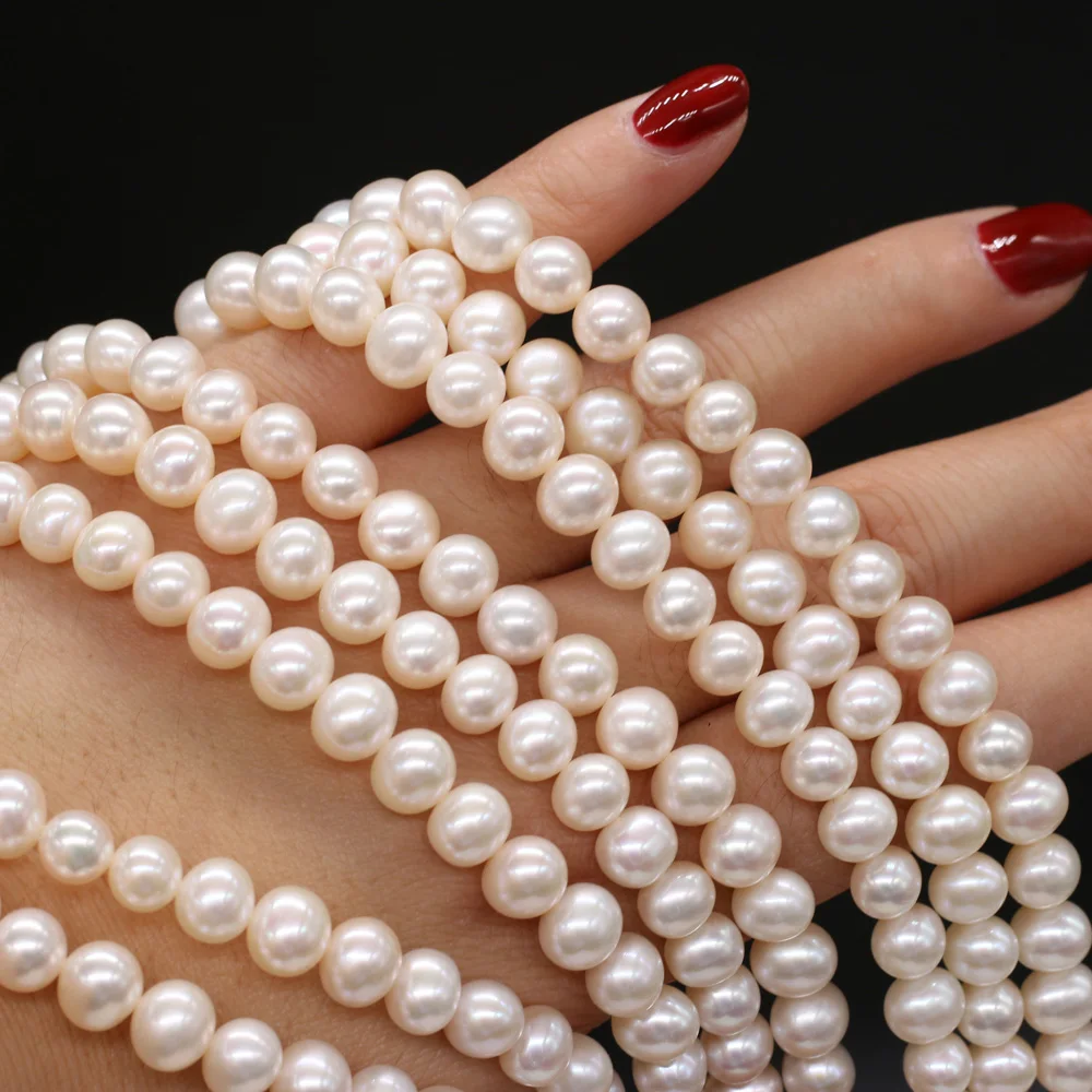 

Natural Freshwater Pearl Beads Potato Shape 7-8mm Loose Beads for DIY Craft Bracelet Necklace Jewelry Making