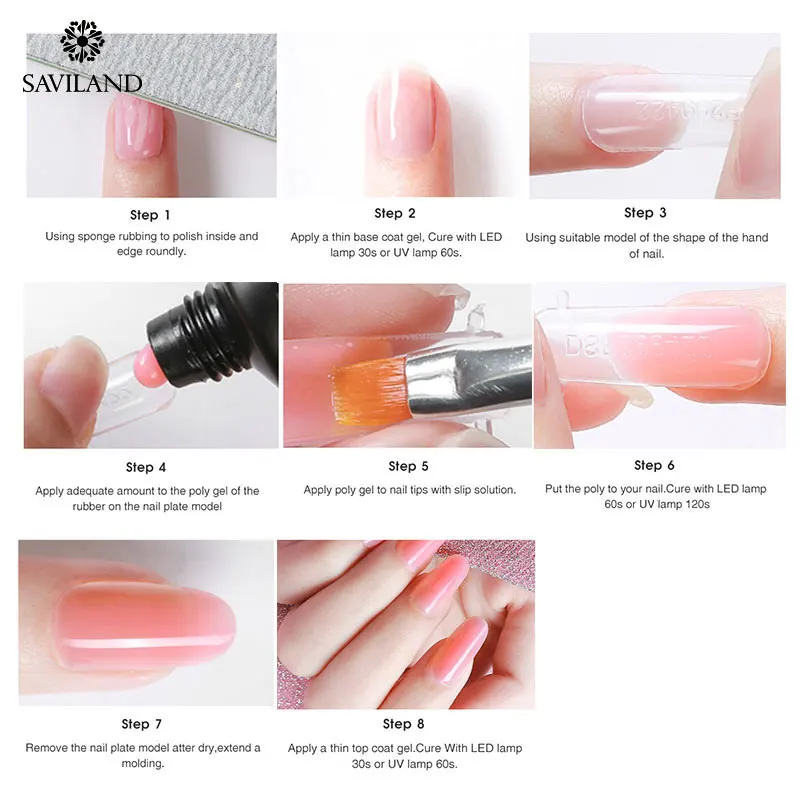 SAVILAND акриловые полигель наборы для гелевых ногтей гель наращивания набор