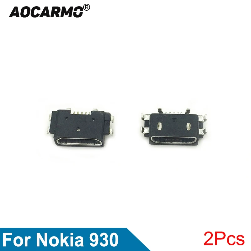 Aocarmo 2 шт./лот USB зарядка порт док станция разъем запасная часть для Nokia Lumia 930 1520 N1520