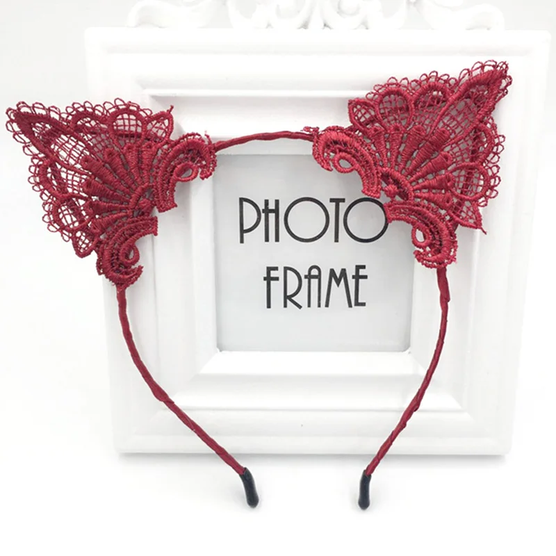 Женская резинка для волос и повязка на голову модная черного цвета шнуровке с