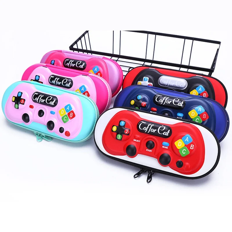 

new 2021 Game Pencil Case Hard Shell Game Machine Pen Box Pencil Bag Stationery Box with Pencil Holder School Supplies Kids Gift