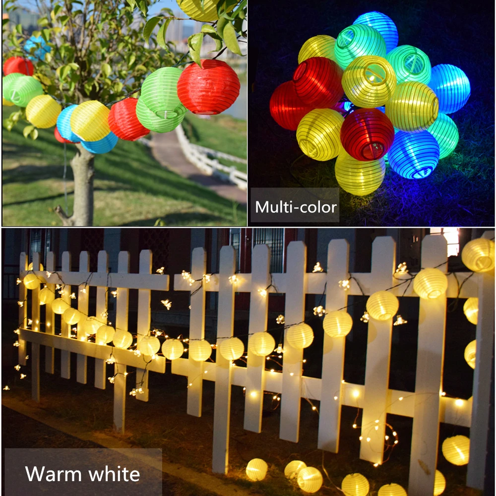Фонари Солнечная гирлянда гирлянды USB AA Батарея Волшебные Праздничные огни 20LED