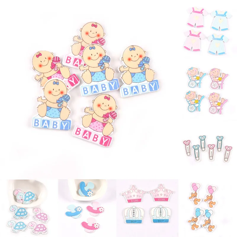 

50 шт., детские деревянные чипсы из натурального дерева