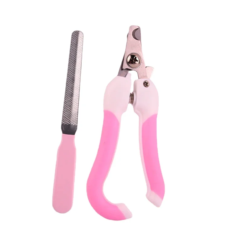 

Professional Pet Nail Clippers Dog Cat Stainless Steel Two-color Labor-Saving Nail Clippers Convenient Beauty Cleaning Supplies