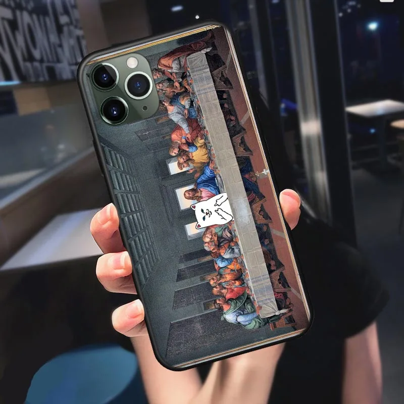 

Funny David Creative Mask Black Soft Phone Cases Cover Shell Coque For iPhone 12 Pro Max 11 Pro Max XS Max XR X SE 2020 7 8 Plus