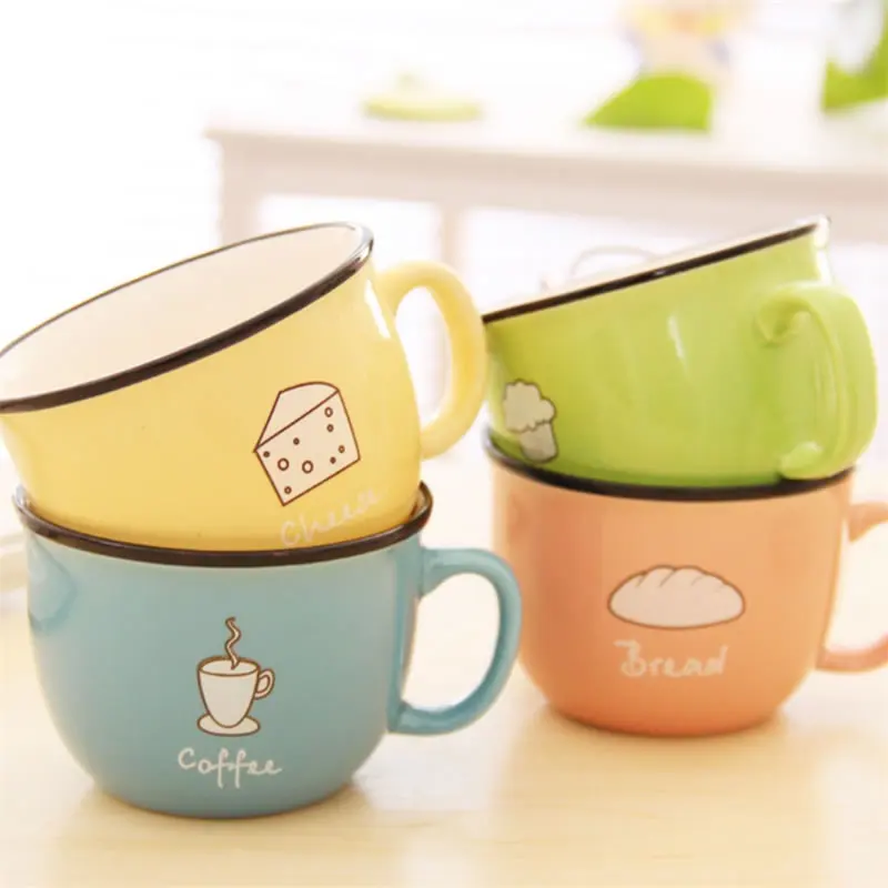 Симпатичная керамическая кофейная кружка OBR креативная мультяшная