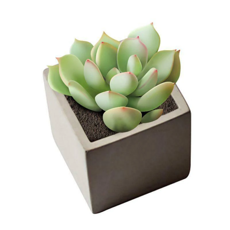 Бетонный цветочный горшок кубик прессформы бетона силиконовая формочка в виде