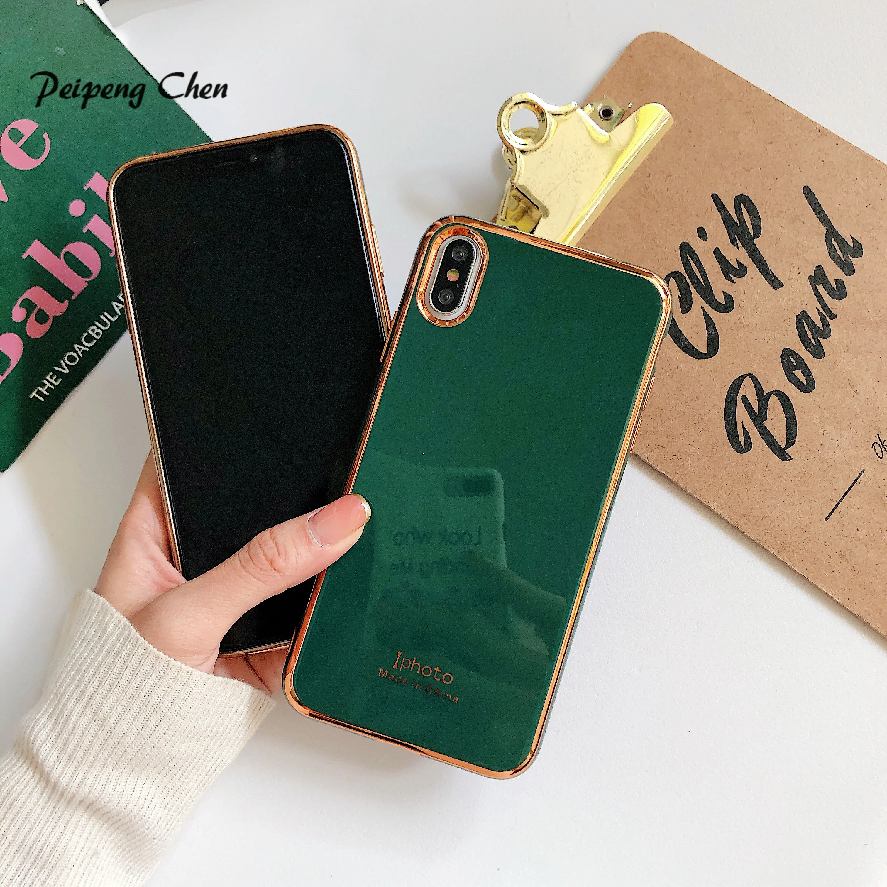 Деловой простой чехол для iPhone 8 7 6 s Plus роскошный силиконовый из ТПУ X XS MAX XR 11 pro max