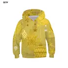 3d толстовки QCIV, рождественские свитшоты для мальчиков, снежинка с капюшоном, повседневные худи с рисунком, принт 3d, для вечеринки, пуловер унисекс в стиле хип-хоп