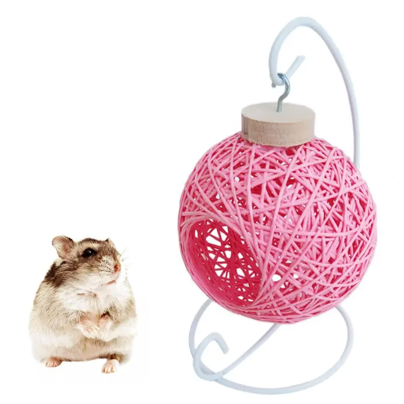 Подвеска для хомяка колыбели клетка птиц дом гамак изготовленный из Ротанговой