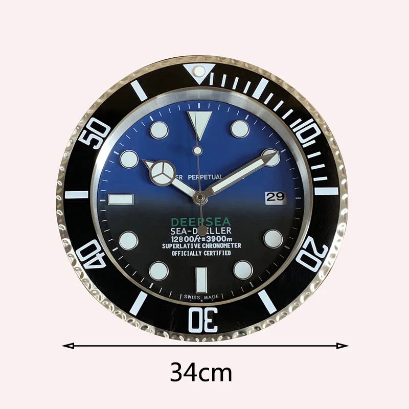 Светящийся Топ Дизайн качественные металлические часы настенные в форме с