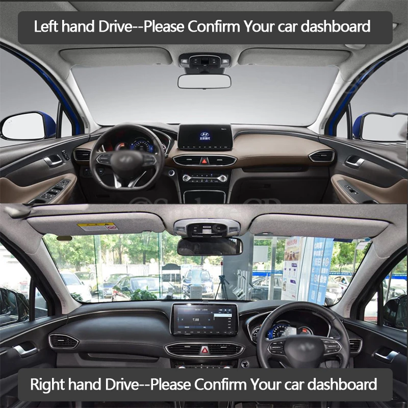 Противоскользящий коврик для Hyundai Santa Fe 2019 2020 TM накладка на приборную панель