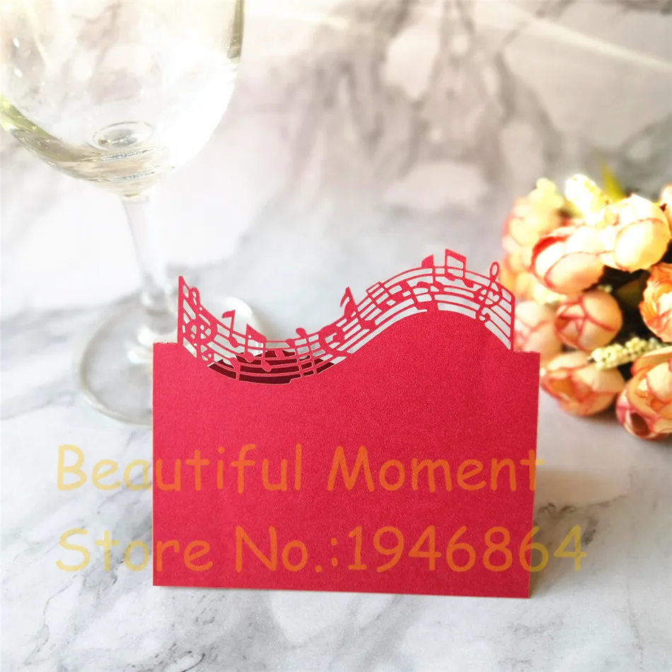 

50 шт. настольные визитки с именем, настольные визитки для свадебных торжеств, декор для свадебной вечеринки, музыкальные ноты, дизайнерские ...