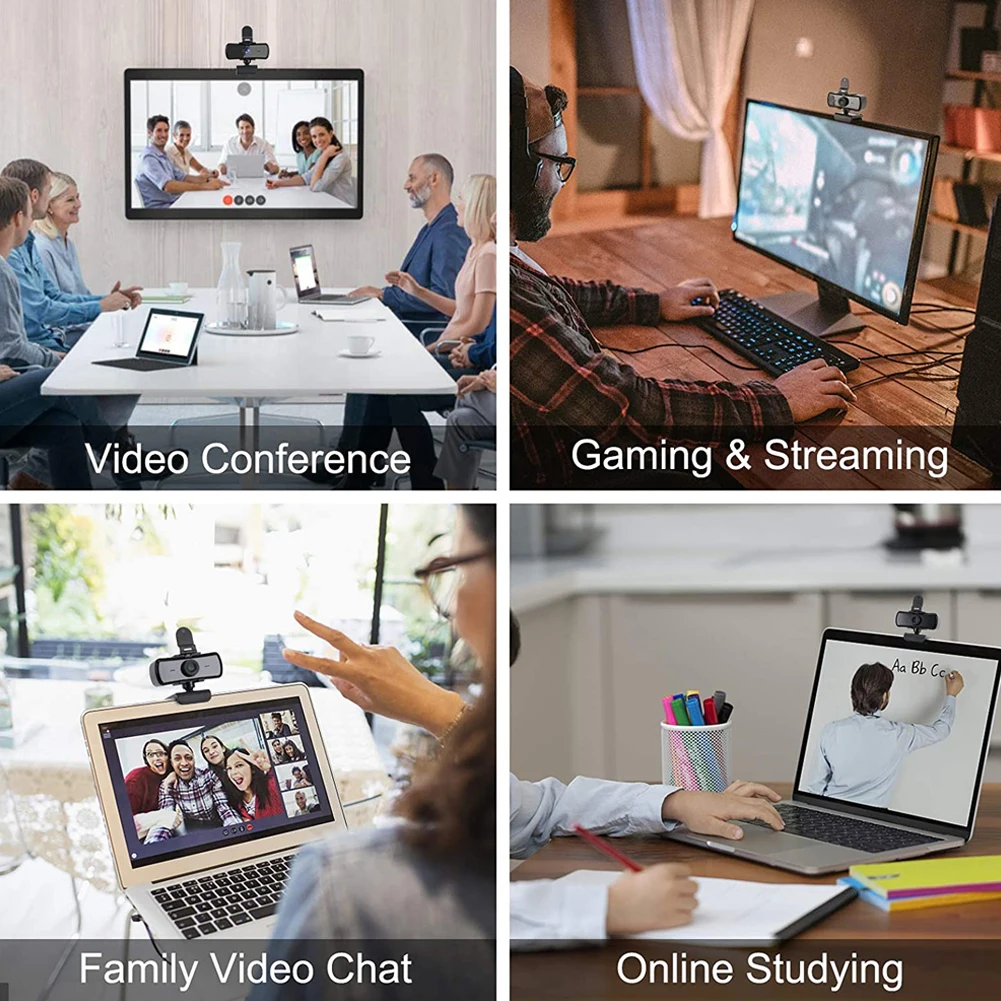 

1080P HD PC Webcam Computer USB Webcam for Video Recording Steaming Live Gaming Desktop Laptop Web Camera with Tripod