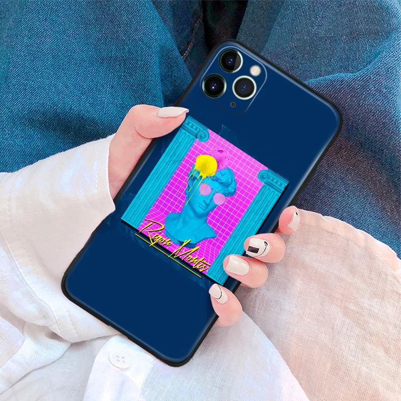 Модная статуя vaporwave для iPhone se 6 6s 7 8 plus x xr xs 11 pro max мягкий силиконовый чехол