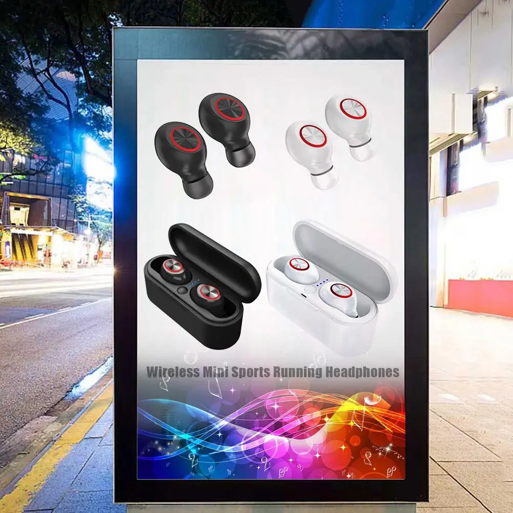 

Rechargeable Mini Bluetooth 5.0 Earphones HIFI TWS Wireless Touch Earbuds with MIC Support Protocols A2DP AVRCP HFP HSP