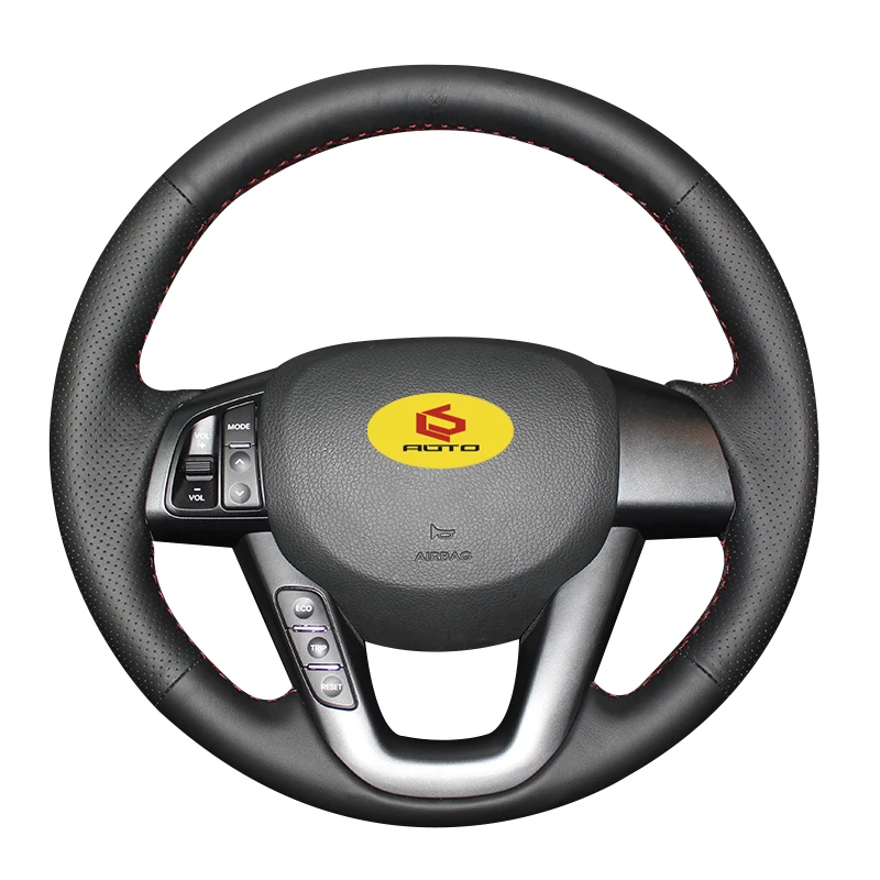Оплетка на руль для Kia K5 2011 2012 2013 Optima кожаный чехол авто Стайлинг автомобиля|Чехлы