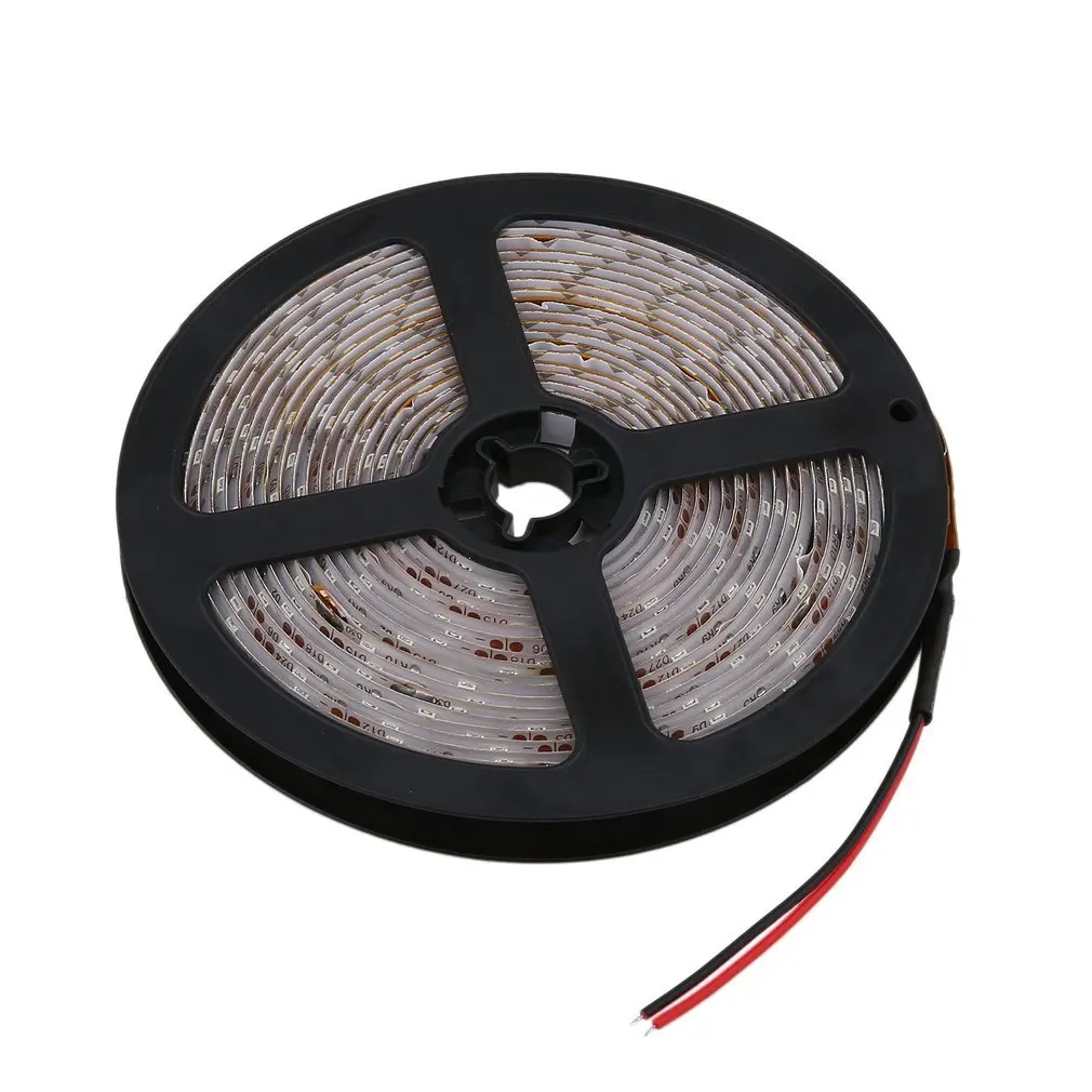 

5M/3528/300 LED Waterproof Single LED Strip Lamp 12V Warm Cool White SMD Ribbon Strips For Ceiling Counter Cabinet Light Belt
