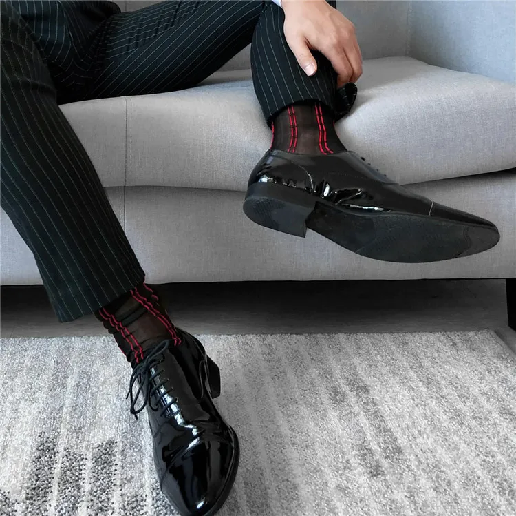 Носки без пятки нарядные носки подарки для мужчин прозрачные экзотическая