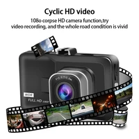 full hd 1080p dash cam video recorder driving for car dvr camera 3 cycle recording night wide angle dashcam car dvr