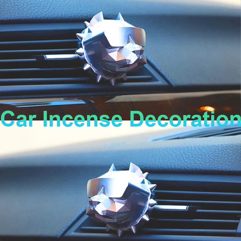 

3D Model Bulldog Dog Air Freshener Car Perfume Diffuser Bracket For Car Interior Air Conditioning Air Outlet Accessories