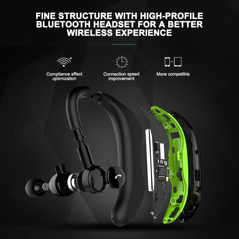 Bluetooth наушники Vogue Бизнес голосовое напоминание Водонепроницаемая гарнитура F600