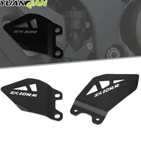 foot peg heel plates guard protector pedal footrest protection cover for kawasaki zx 10rr zx10rr zx10 r r 2017 2020 zx 10r ninja