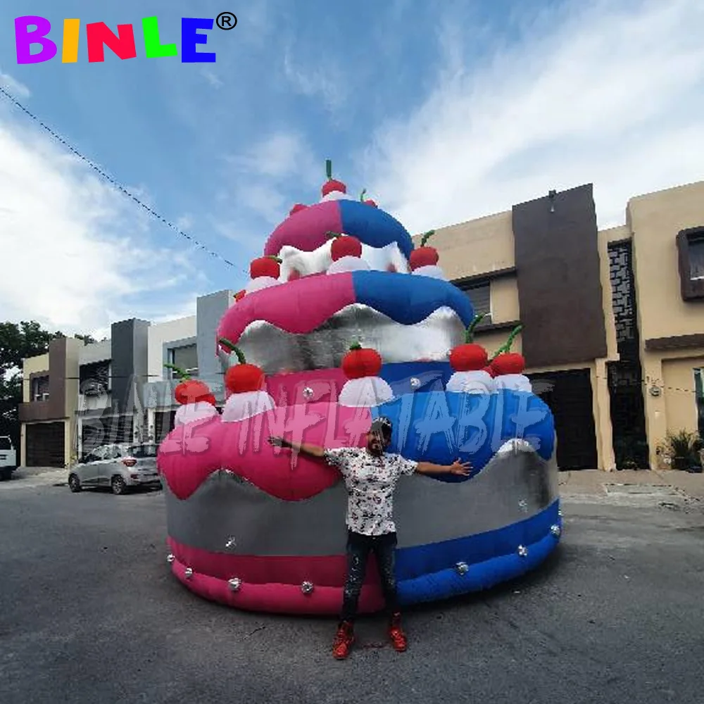 Индивидуальный гигантский надувной торт на годовщину празднования дня рождения