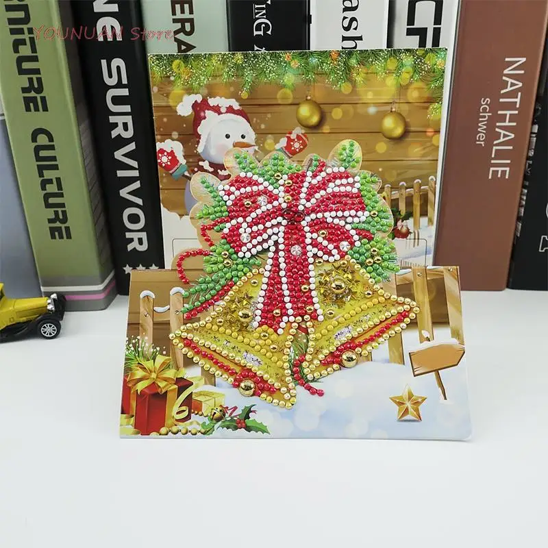 

Best 8pcs DIY Diamond Painting Greeting Card Mosaic Christmas Embroidery Postcard