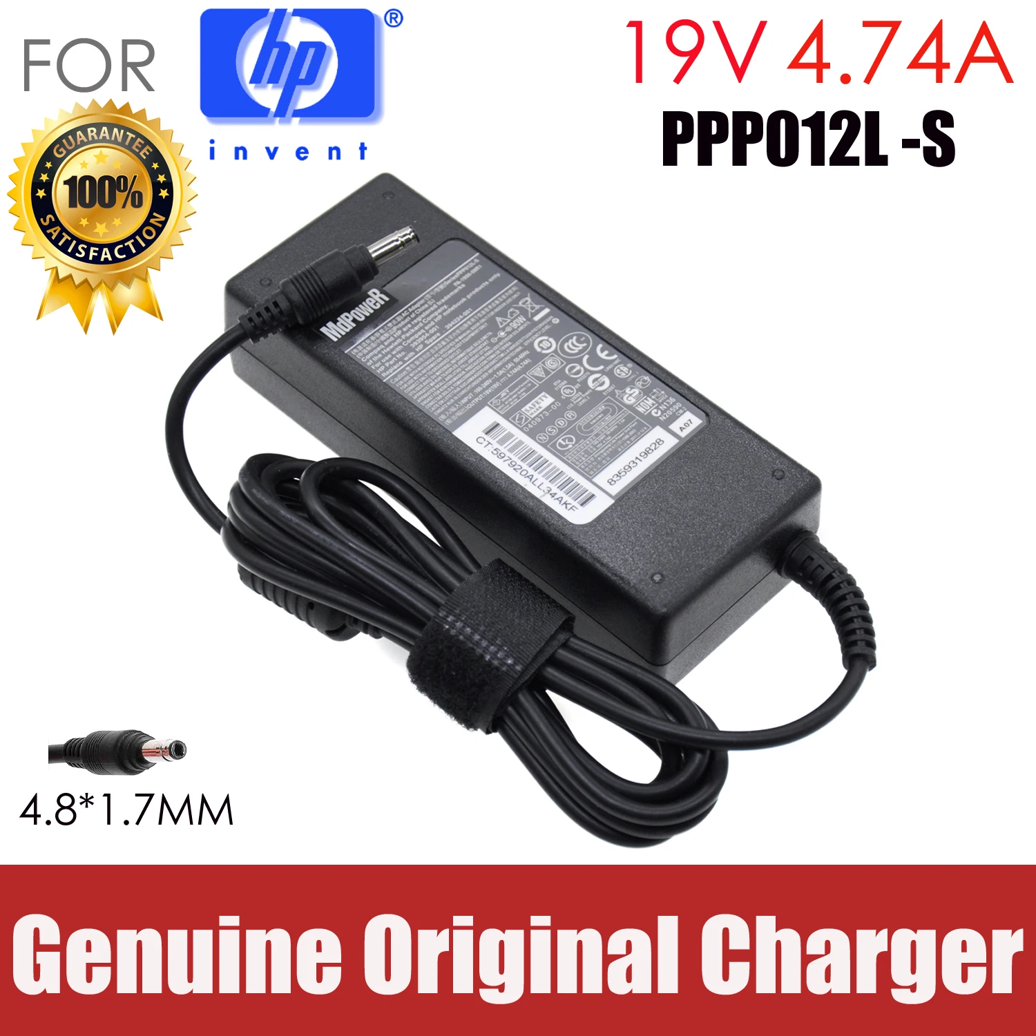 Оригинальный Для HP CQ320 321 325 326 421 CQ511 CQ515 CQ516 CQ540 CQ541 CQ621 6520S 19V 4.74A адаптер переменного