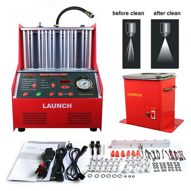 220V первоначально Старт CNC602A Топливная форсунка тестера уборщика cnc 602a 4 баночки